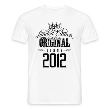 2012 limited edition - Männer T-Shirt - Weiß - Vorne - AI Model Male 178 dark (178cm)