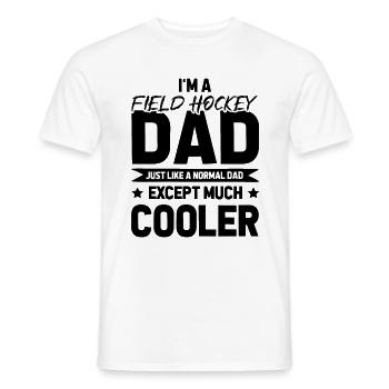 Feldhockey Dad - Männer T-Shirt - Weiß - Vorne - AI Model Male 178 dark (178cm)