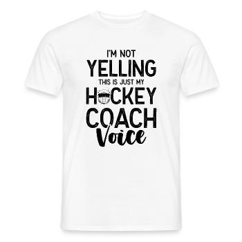 Entraîneur de hockey sur gazon - T-shirt homme - blanc - Devant - AI Model Male 178 dark (178cm)