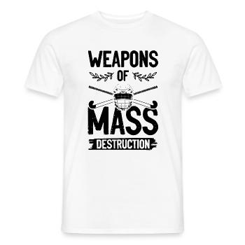 Field hockey weapon - Men's T-Shirt - white - Front - AI Model Male 178 dark (178cm)