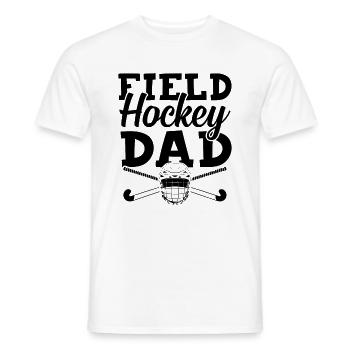feldhockey papa - Männer T-Shirt - Weiß - Vorne - AI Model Male 178 dark (178cm)
