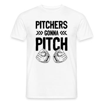 baseball pitcher - Männer T-Shirt - Weiß - Vorne - AI Model Male 178 dark (178cm)