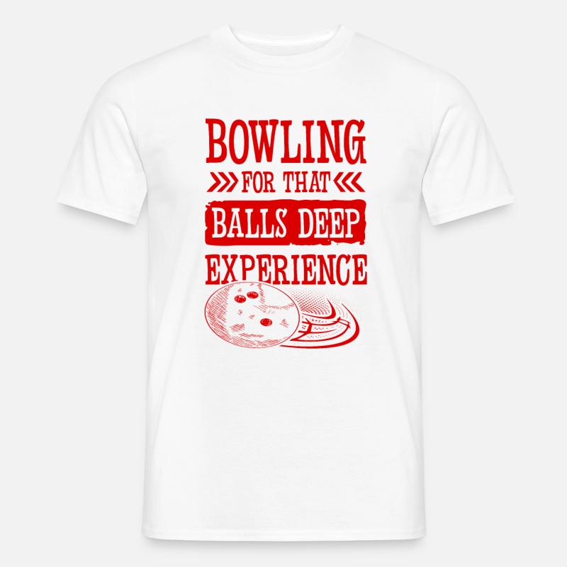 Bowling Experiment - Männer T-Shirt - Weiß