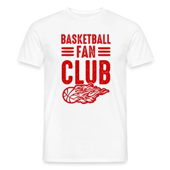 Basketball Fan Club - Männer T-Shirt - Weiß - Vorne - AI Model Male 178 dark (178cm)