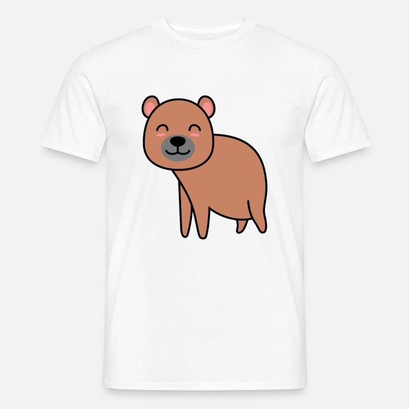 Bär Comic - Männer T-Shirt - Weiß