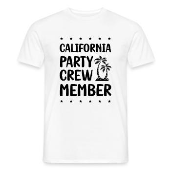 Équipe de fête en Californie - T-shirt homme - blanc - Devant - AI Model Male 178 dark (178cm)