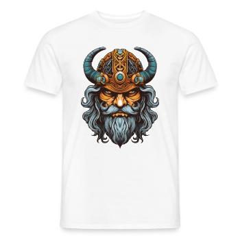Wikinger Krieger Valhalla Odin - Männer T-Shirt - Weiß - Vorne - AI Model Male 178 dark (178cm)