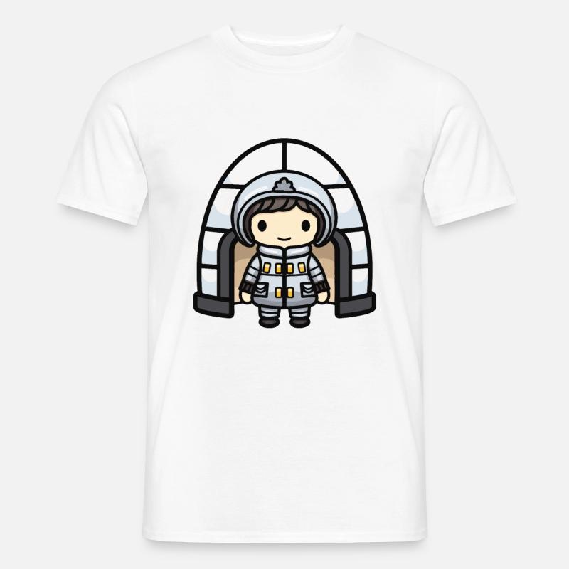 Iglu Eskimo Winter Comic - Männer T-Shirt - Weiß