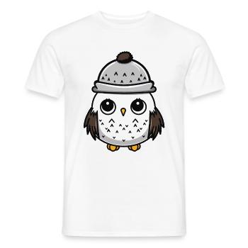 Eule Tier Baby Comic - Männer T-Shirt - Weiß - Vorne - AI Model Male 178 dark (178cm)