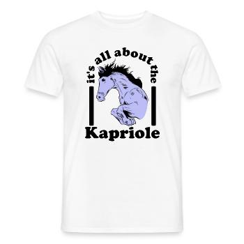 it s all about the kapriole - Männer T-Shirt - Weiß - Vorne - AI Model Male 178 dark (178cm)