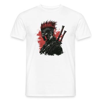 Fantasy ninja Punk - T-shirt homme - blanc - Devant - AI Model Male 178 dark (178cm)