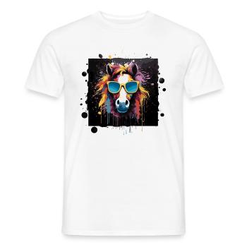 Pferdeliebe - Männer T-Shirt - Weiß - Vorne - AI Model Male 178 dark (178cm)