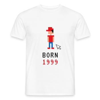 Born 1999 - Männer T-Shirt - Weiß - Vorne - AI Model Male 178 dark (178cm)