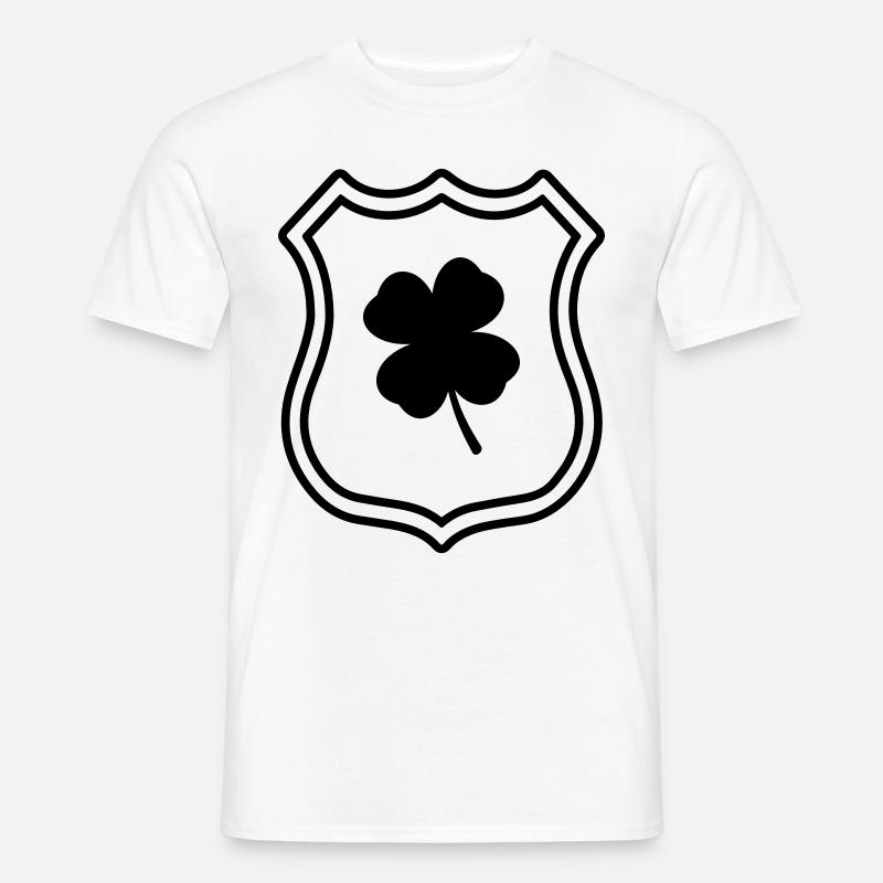 Kleeblatt Wappen - Männer T-Shirt - Weiß