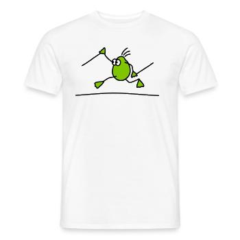 Walking running - V2 - Männer T-Shirt - Weiß - Vorne - AI Model Male 178 dark (178cm)