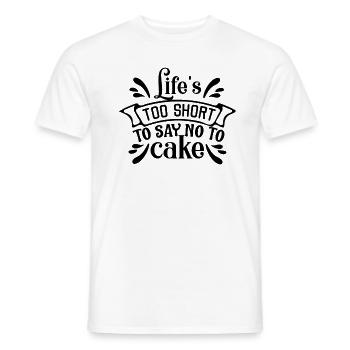 Kuchen Backen Bäcker Konditor - Männer T-Shirt - Weiß - Vorne - AI Model Male 178 dark (178cm)