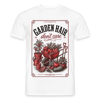Garden Hair Don't Care Organic Gardening - Männer T-Shirt - Weiß - Vorne - AI Model Male 178 dark (178cm)