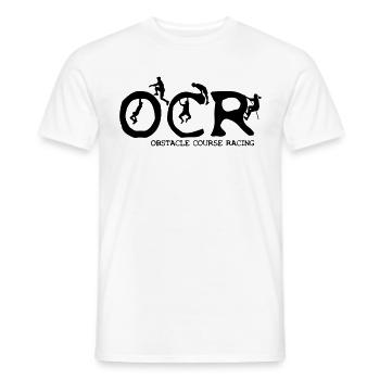 OCR - Obstacle Course Racing Hindernislauf Laufen - Männer T-Shirt - Weiß - Vorne - AI Model Male 178 dark (178cm)