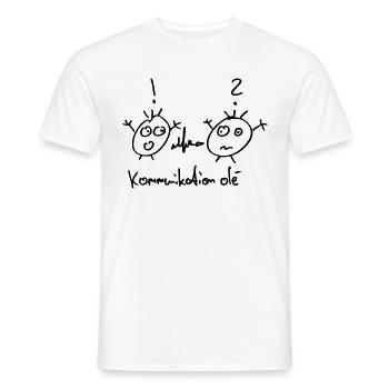 Kommunikation Olé - Männer T-Shirt - Weiß - Vorne - AI Model Male 178 dark (178cm)