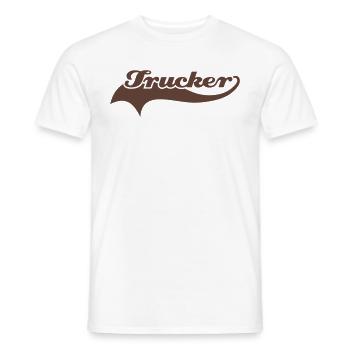 trucker_schweif - Männer T-Shirt - Weiß - Vorne - AI Model Male 178 dark (178cm)