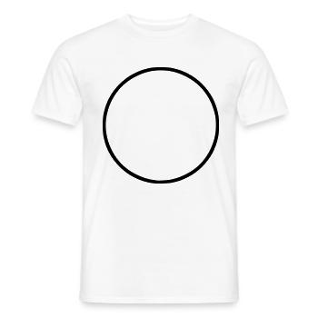 Kreis - Männer T-Shirt - Weiß - Vorne - AI Model Male 178 dark (178cm)