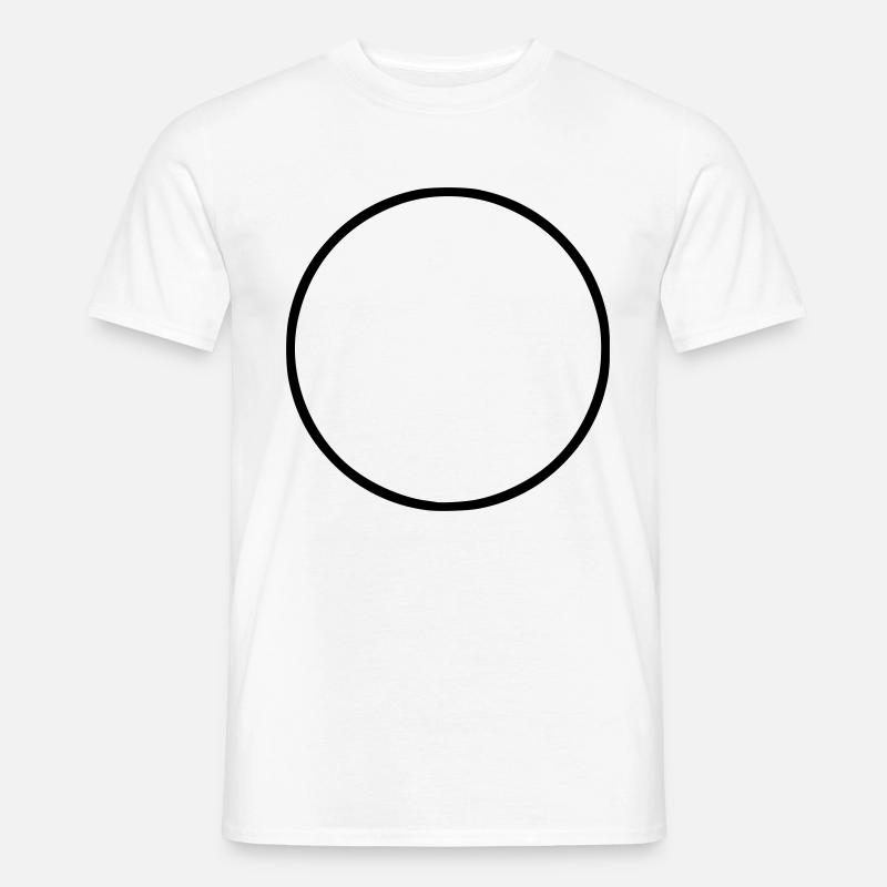 Kreis - Männer T-Shirt - Weiß