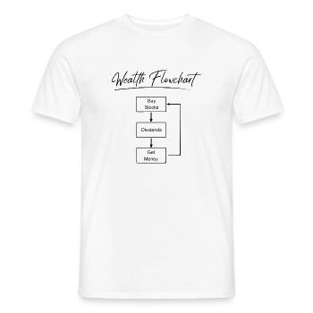 Reichtums Flussdiagramm - Männer T-Shirt - Weiß - Vorne - AI Model Male 178 dark (178cm)