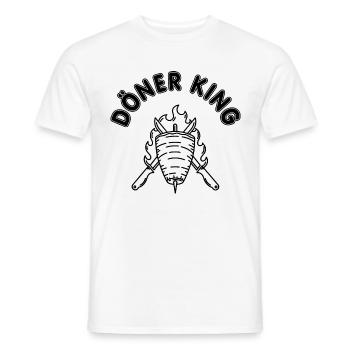 Döner King Döner Kebab Spruch - Männer T-Shirt - Weiß - Vorne - AI Model Male 178 dark (178cm)