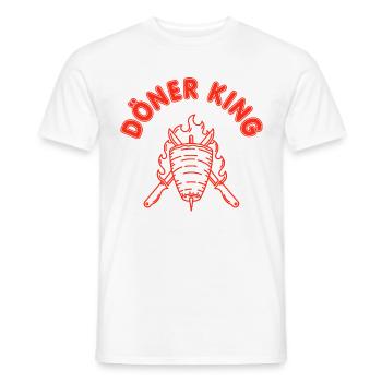 Döner King Döner Kebab - Men's T-Shirt - white - Front - AI Model Male 178 dark (178cm)