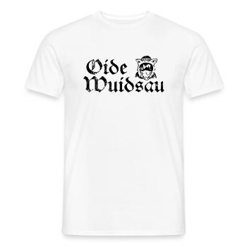 Oide Wuidsau für Skifahrer aus Bayern auf bayrisch - Männer T-Shirt - Weiß - Vorne - AI Model Male 178 dark (178cm)