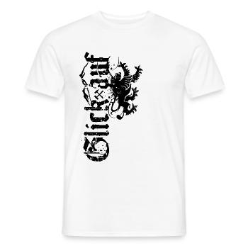 Glick auf Sachsen Erzgebirge Bergbau Erzgebirger - Männer T-Shirt - Weiß - Vorne - AI Model Male 178 dark (178cm)