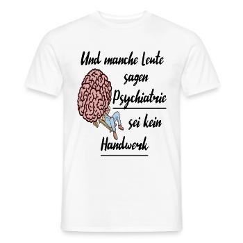 Psychiater Psychologie Studium Freud Therapie - Männer T-Shirt - Weiß - Vorne - AI Model Male 178 dark (178cm)