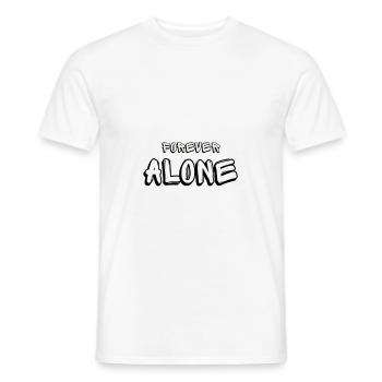 An emotional saying: Designe. - Men's T-Shirt - white - Front - AI Model Male 178 dark (178cm)