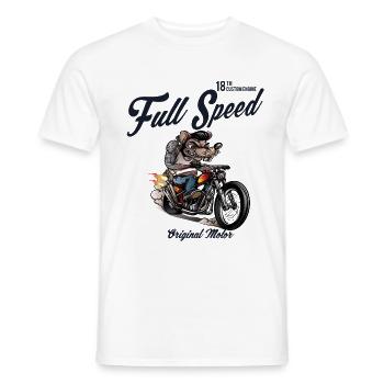 Full Speed Rat Race - Men's T-Shirt - white - Front - AI Model Male 178 dark (178cm)