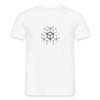 CUBES - Männer T-Shirt - Weiß - Vorne - AI Model Male 178 dark (178cm)