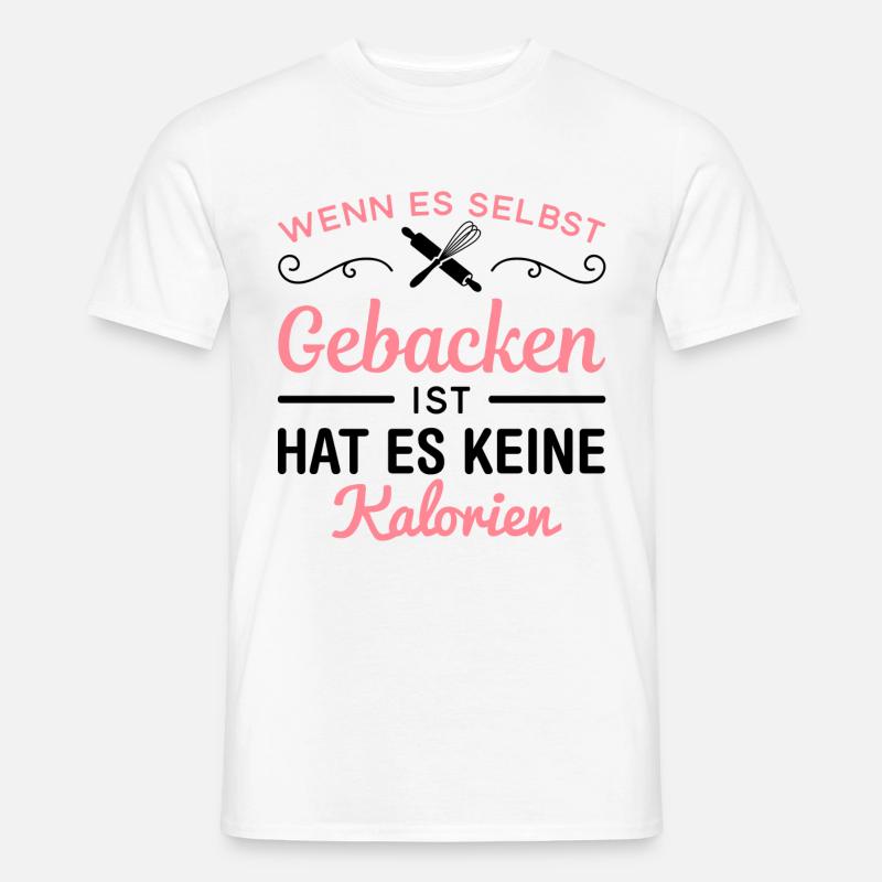 Backen Kochen Küche Koch Hobby Essen neu Geschenk - Männer T-Shirt - Weiß