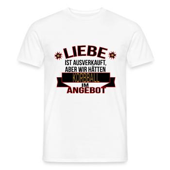 KORBBALL - Männer T-Shirt - Weiß - Vorne - AI Model Male 178 dark (178cm)