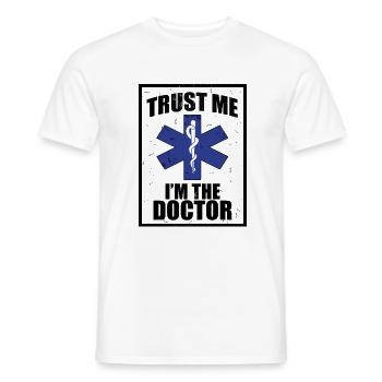 Doktor Arzt Medizin Ärztin Mediziner Geschenk - Männer T-Shirt - Weiß - Vorne - AI Model Male 178 dark (178cm)