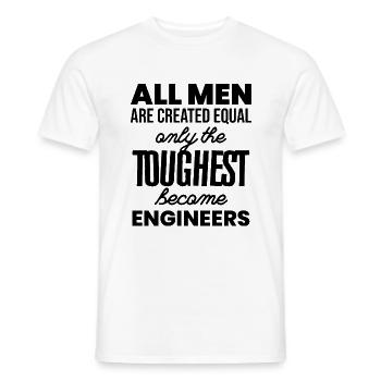 Ingénieur Cadeau Profession Technique Machine Emplois - T-shirt homme - blanc - Devant - AI Model Male 178 dark (178cm)
