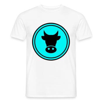 Kuh Kopf - Männer T-Shirt - Weiß - Vorne - AI Model Male 178 dark (178cm)