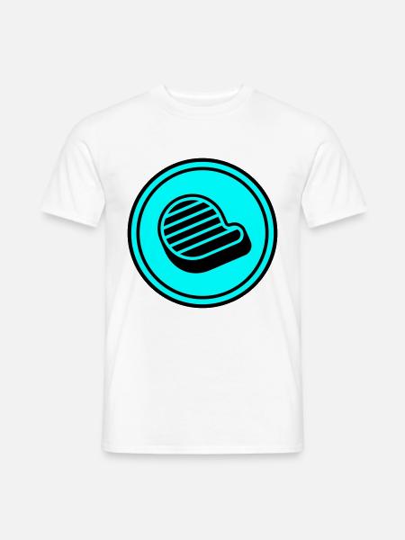 Meat steak symbol - Men's T-Shirt - white
