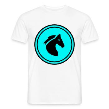 Pferd Horse icon - Männer T-Shirt - Weiß - Vorne - AI Model Male 178 dark (178cm)