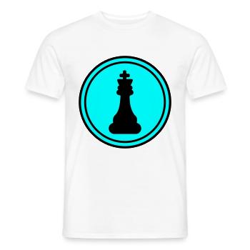 Schachfigur König - Männer T-Shirt - Weiß - Vorne - AI Model Male 178 dark (178cm)