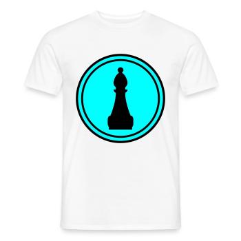 Schachfigur symbol - Männer T-Shirt - Weiß - Vorne - AI Model Male 178 dark (178cm)