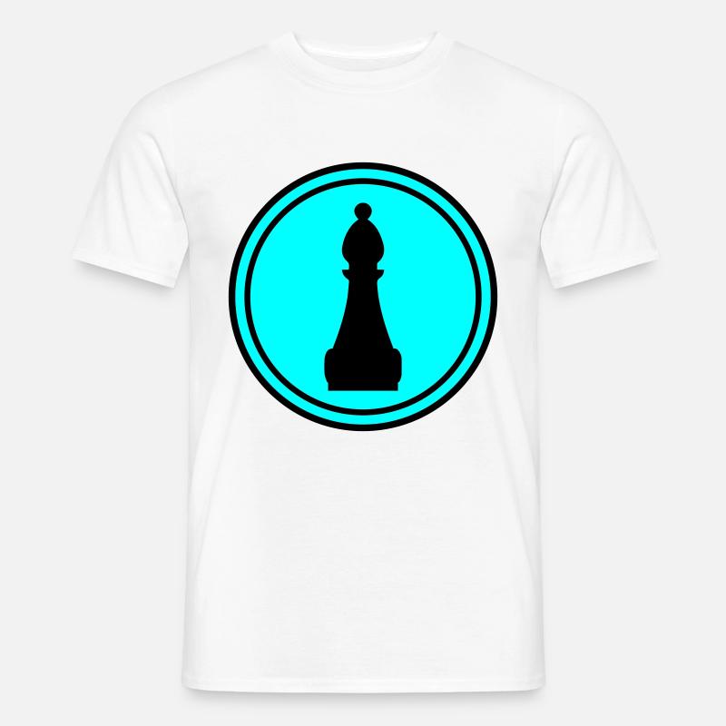 Schachfigur symbol - Männer T-Shirt - Weiß
