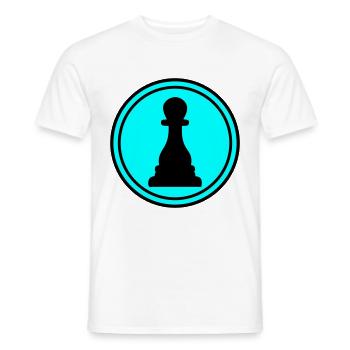 Läufer Bauer Schachfigur - Männer T-Shirt - Weiß - Vorne - AI Model Male 178 dark (178cm)