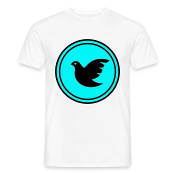 Dove symbol - Men's T-Shirt - white - Front - AI Model Male 178 dark (178cm)