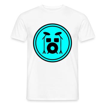 Percussion - Men's T-Shirt - white - Front - AI Model Male 178 dark (178cm)