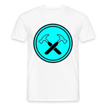 Symbole du marteau - T-shirt homme - blanc - Devant - AI Model Male 178 dark (178cm)
