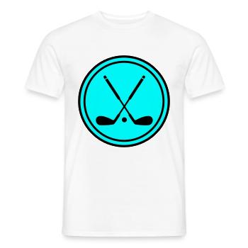 Golf symbol - Männer T-Shirt - Weiß - Vorne - AI Model Male 178 dark (178cm)